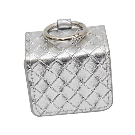 DimyFew Golf Ball Carry Bag Golf Accessories with O Ring Water Resistant Leather Waist Pack Silver