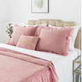 thumbnail image 3 of JML 3 Piece Ruffle Skirt Bedspread Set,Soft 30" Drop Coverlet Set,Queen,Red, 3 of 6