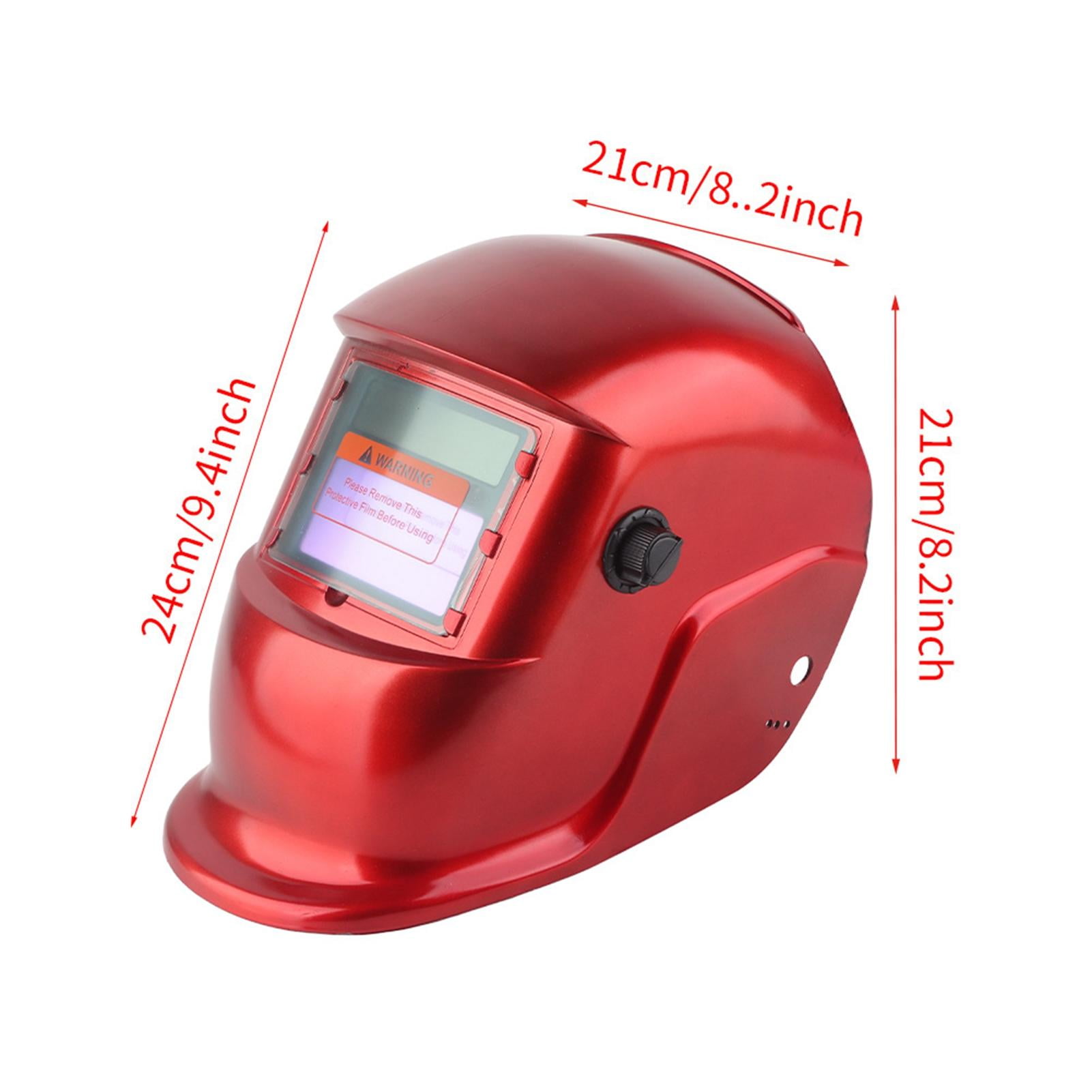 Yajisi Solar Auto‑Darkening Welding Helmet – Arc, TIG, MIG, Grinding & Welding Mask with 5‑Piece PC