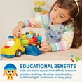 thumbnail image 5 of Battat Spinning Bus Toy with 9 Color-Coded Figurines, Toddler and Preschool Bus Play Vehicles Toys, 5 of 10