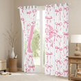 thumbnail image 3 of Manfei Monogrammed P Design Blackout Curtains,Pink Dreamy Bowknot Window Curtains Pack of 2 (38x45 Each), 3 of 6