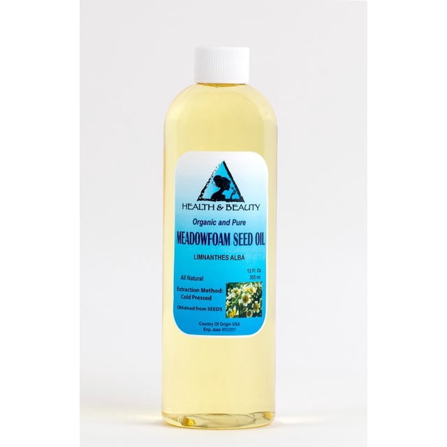 Huile de Graines de Meadowfoam Support Biologique Pressée à Froid 100 % pure 36 oz