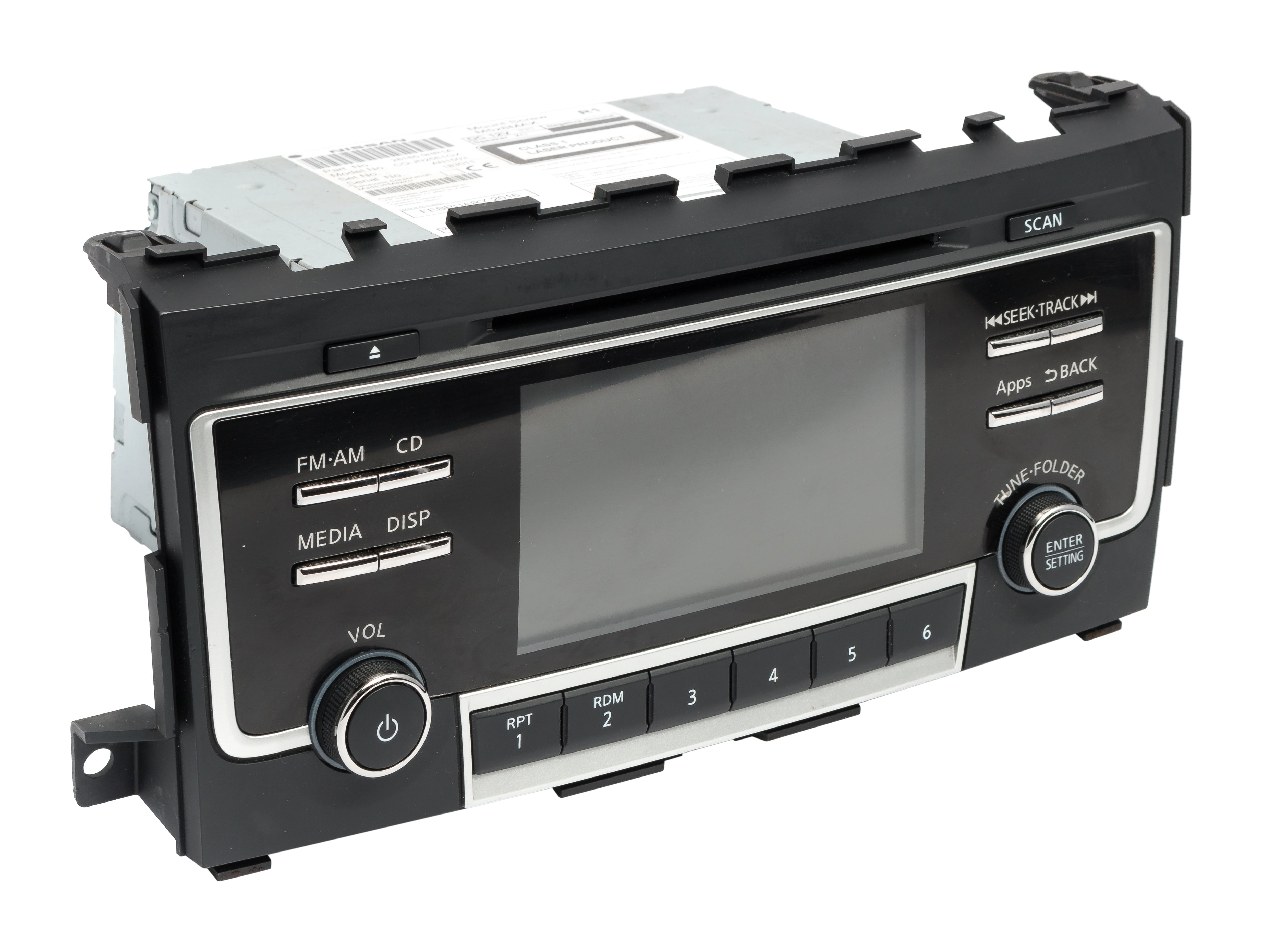 Restored 2016 Nissan Altima AM FM Radio Receiver Single Disc CD MP3 Player 281859HR1A (Refurbished)