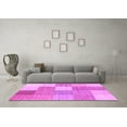 thumbnail image 3 of Ahgly Company Indoor Rectangle Checkered Pink Modern Area Rugs, 8' x 12', 3 of 4