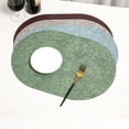 thumbnail image 2 of For Elegant Double-Sided Oval PU Leather Placemats - Heat-Resistant, Washable, Waterproof Table Mats Set of 4, 2 of 8
