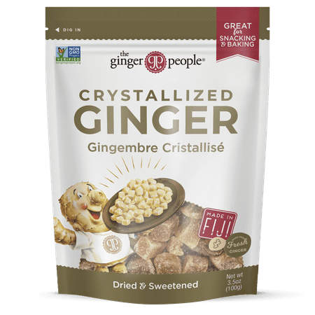 Ginger People Crystallized Ginger Candy Bag - 3.5 Ounce Each