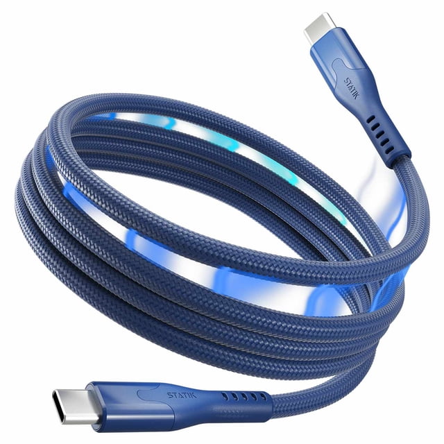 Statik MagStack Pro Charge/Sync Magnetic Cable USB-C to USB-C 3.3ft Navy