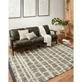 thumbnail image 1 of Chris Loves Julia x Loloi Alice Collection Area Rug ALI-02 Cream/Charcoal 5'-2" x 7'-6", 1 of 1