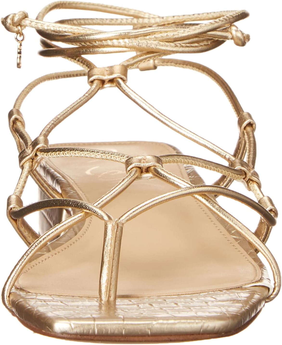 Sam Edelman Doran, Abito Lucea in pelle di coccodrillo con zucchero d'acero, 37 EU