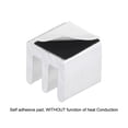 thumbnail image 3 of Uxcell 8.5x8.5x8mm Silver Tone Sticky Aluminum Heatsink Electronics Cooler 20 Pcs, 3 of 5