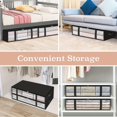 thumbnail image 3 of CHUANK 2pcs Under Bed Storage Bags  Clothes Storage And Organizer  Under Bed Storage Containers With Durable Handles  Large Capacity Storage Bins  Foldable Clothes Quilt Bedding And Toys, 3 of 6
