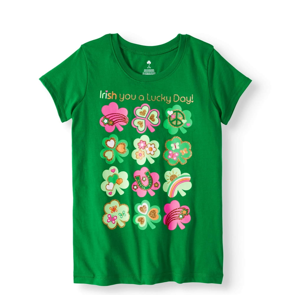 St. Patrick's Day - St Patrick's Day Girls' Graphic T-Shirt - Walmart 