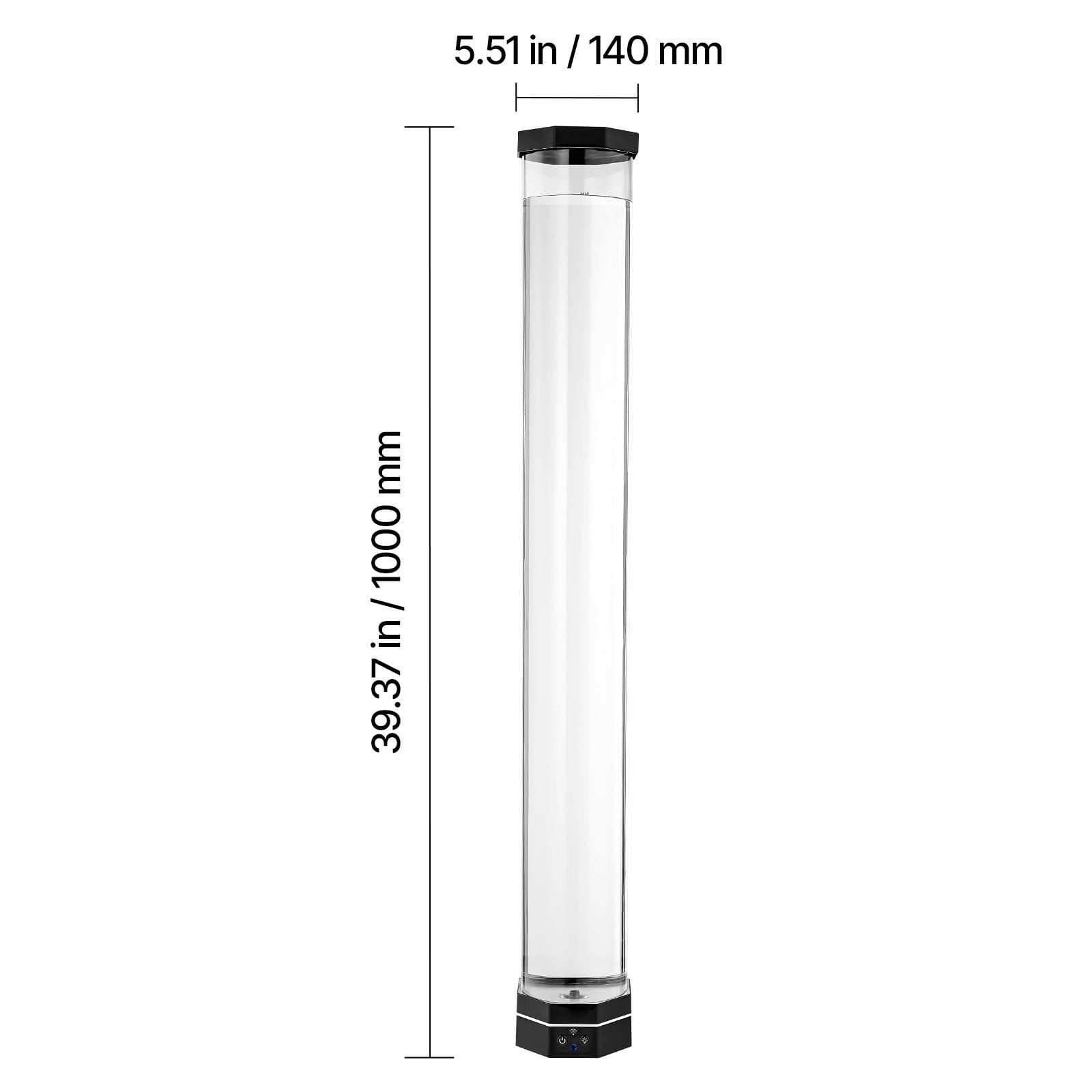 Bubble Lamp Floor-Standing 39 Inch 16 Color Remote Control Anti-Tip 40-45dB for Autism ADHD Anxiety Relief