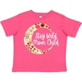 thumbnail image 3 of Inktastic Baby Stay Wild Moon Child Crescent Moon with Flowers Girls Toddler T-Shirt, 3 of 5