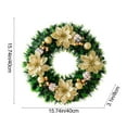 thumbnail image 7 of Upgraded 40cm Christmas Wreath Decorations And Festive Door And Window Wall Hangings And Gold And Red Color Scheme Decorative Wreaths L, 7 of 7