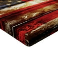 thumbnail image 2 of Ambesonne American Flag Fitted Sheet, Vintage Wooden, Queen Size, Multicolor, 2 of 3