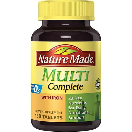 UPC 689978258899 product image for Nature Made Multi Complete with Iron 130 Tablets | upcitemdb.com