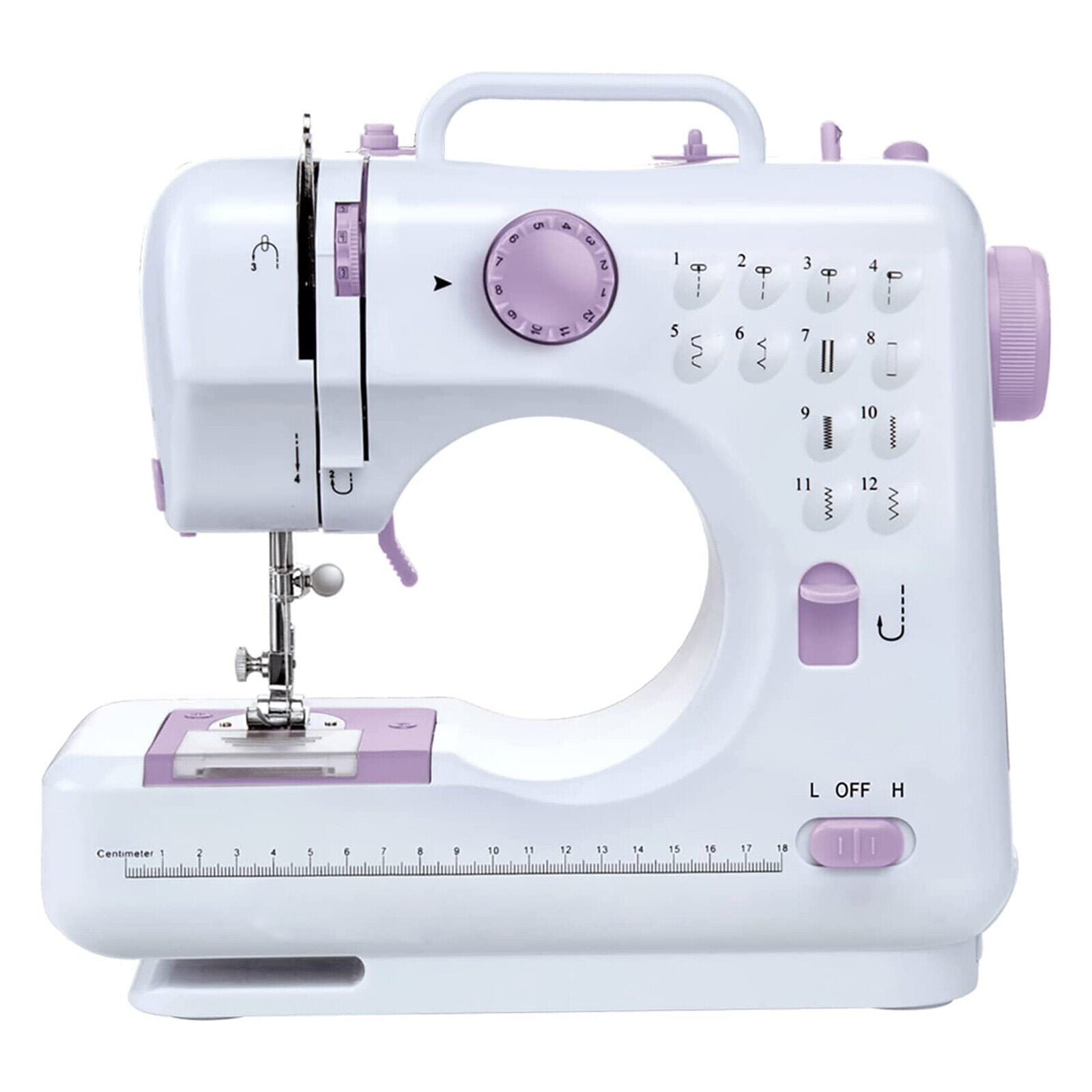 Mini Sewing Machine, Multifunctional Household Sewing Machines for Kids and  Adults with 12 Built-in Stitches, 2 Speeds Double Thread for Beginners