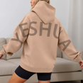 thumbnail image 4 of Oversize Letter Print Hoodie Sweatshirts Long Sleeve Drop Shoulder Loose Pullover Shirts With Pocket Y2K Streetwear Fall Clothes, 4 of 7