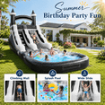 thumbnail image 3 of Commercial Water Slide and Splash Pool with Blower for Kids 14FT, 3 of 10