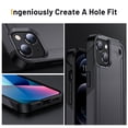 thumbnail image 3 of Feishell Compatible for Apple iPhone 13 (6.1 inch) Case,Dual Layer Protective Shockproof Hybrid Soft TPU + Hard PC Drop Protection Anti-Scratch Phone Case,Gray, 3 of 7