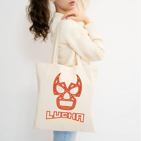 vintage Lucha Libre Underground Logo Wrestling Legend Men s Navy Black Grey Tote Bag S to -TH38719