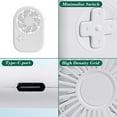 thumbnail image 2 of JLFNYA Handheld Fan,Hand Held Fan Rechargeable,USB Rechargeable Fan Battery Operated,Silent Student Dormitory Office Portable Wind Fan,Small Hand Fan for Travel,Camping,Office,Home,Outdoor, 2 of 4
