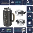 thumbnail image 2 of 64 oz Tumbler with Handle and Straw - 100% Leak-Proof - Insulated Cup Reusable Stainless Steel Large Water Bottle Travel Mug for Gym, Hiking, and Camping - Gifts for Women Men Him Her, 2 of 3