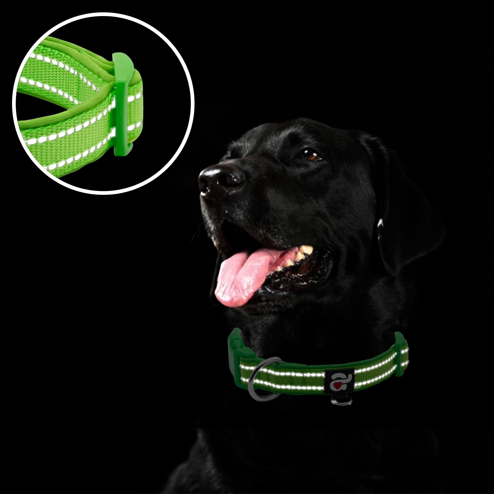 Sanwuta 18 Pcs Adjustable Dog Collar 9 Colors Nylon Pet Collar Soft  Neoprene Padded Collar with Buckle Heavy Duty Medium Dog Collars for Medium