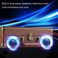 thumbnail image 2 of Graflsoa Vintage Bluetooth Turntable with Hi-Fi Sound, Portable Vinyl Player for 7/10/12 Inch Records, Multiple Colors Available, 2 of 6