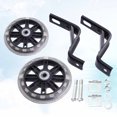 thumbnail image 3 of 2PCS Children Bike Auxiliary Wheel Flashing Light Mute Wheel Accessories with 18 Inch Bracket (Black), 3 of 9