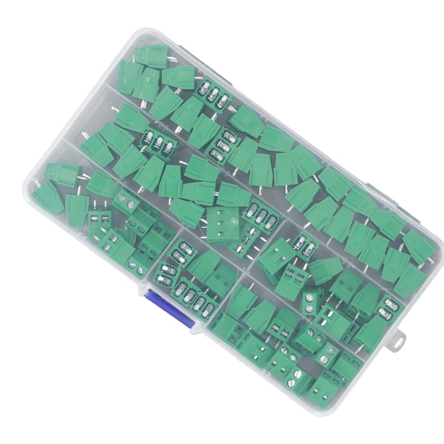 Kit De Bloque De Terminales De PCB, 80PCS 2P 3P Conector De Terminal De Tornillo Operación Segura Carcasa De Plástico Aguja De Latón Buena Conductividad Para Tubo Digital De