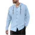 thumbnail image 4 of Neewe Womens Long Sleeve Shirts Casual Summer Fashion Ladie Tops Loose Fit Spring Lightweight Clothes Beach Vacation, 4 of 5