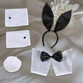 thumbnail image 4 of Women's Bunny Costume Cuffs Rabbit Tail for Easter Party Bunny Girl Cosplay, 4 of 8