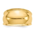 thumbnail image 5 of Real 14kt Yellow Gold Ridge-edged Dome Ring Size: 7; for Adults and Teens; for Women and Men, 5 of 5