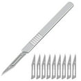 thumbnail image 2 of MYG 11pcs Carbon Steel Utility Blade Scalpel Blade DIY Cutting Hand Tools, 2 of 10