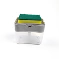 thumbnail image 1 of Distributeur de Vaisselle, Distributeur de Savon, Fournitures pour Cuisine, Distributeur de Savon, Caddy pour Évier de Cuisine Gris, 1 of 1