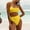 Yellow, variant on Womens High Waisted Swimsuits Bottom Padded Bathing Suits Bikini Sets Top Two Piece Swimwear Leopard Swimsuits for Women with Sleeves Water Aerobics Swimsuits Water Shorts 3 Piece Swimsuits for Women