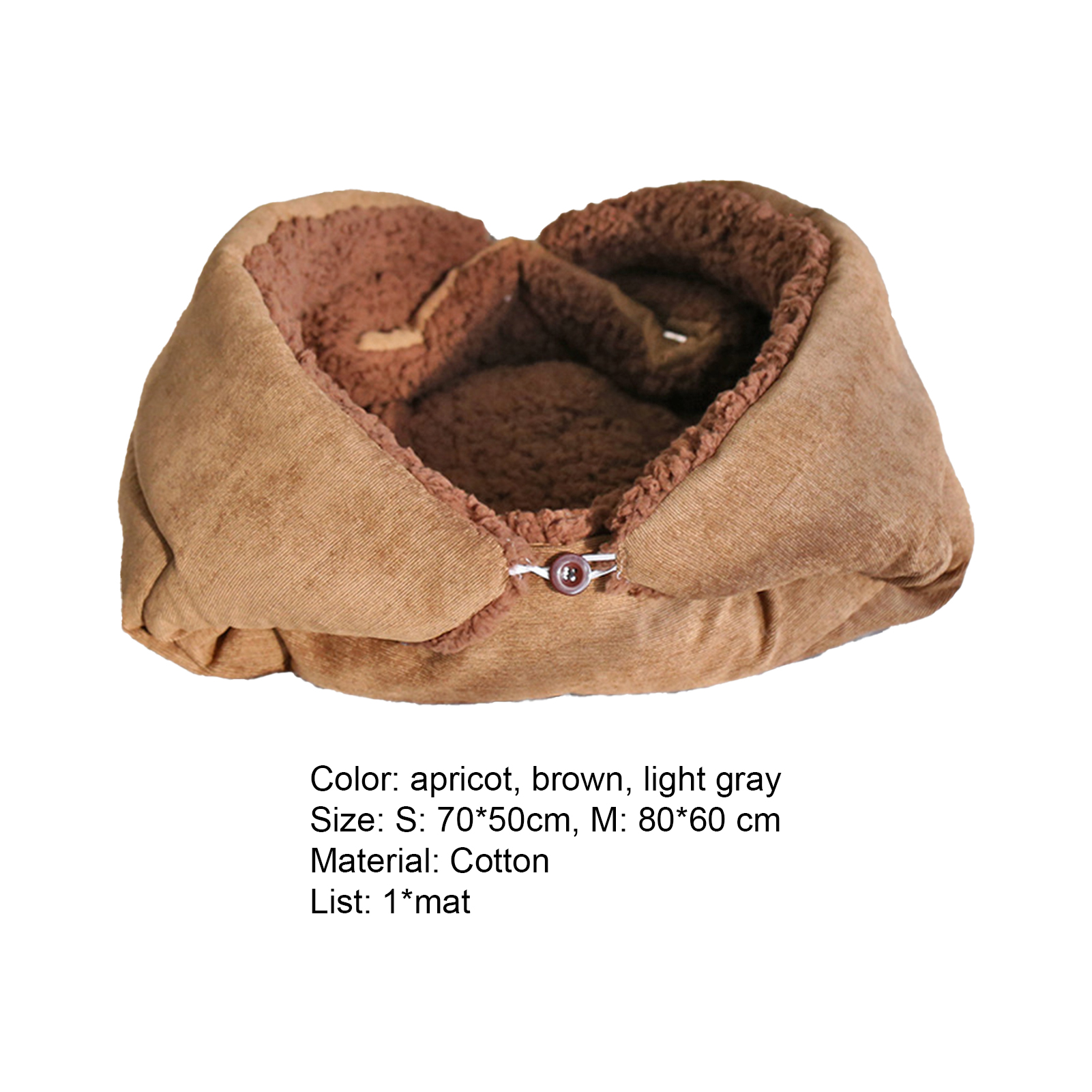 Opolski Cat Mat Winter Self Warming Soft Washable Pet Cat Calming Bed Folding Cushion for Indoor