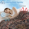 thumbnail image 3 of Retro Boho Cooling Blanket,Lightweight Breathable Summer Throw Blanket with Double Sided Cold Effect,Modern Geometric Abstract Art Aesthetics Picnic Blankets Bed Sheet for Hot Sleepers 60"x80", 3 of 8