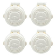 Goilinor 4pcs Baby Button Security Lock Car Washing Machine Key Start Protection Covers