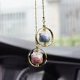 thumbnail image 5 of Cute Lucky Cat Ceramic Car Rearview Mirror Hanging Ornament Car Interior Decor, 5 of 17