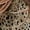 Beige, variant on V Neck Animal Print Shoulder Ruffle Bishop Sleeve Blouse for Women