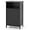Black, variant on Bathroom Storage Cabinet, Wood Floor Side Cabinet with Doors, Adjustable Shelves, Freestanding Small Cabinets for Bathroom, Laundry Room, Living Room, Bedroom (Black)