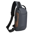 thumbnail image 4 of Bolso de pecho a la moda para hombre, bolso de hombro, mochila con correa ajustable, bolso cruzado, mochila de senderismo para hombre, para acampar y hacer senderismo, 4 of 10