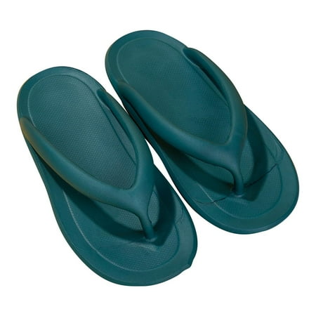 

VKEKIEO Summer Flip-flops Solid Color Beach Shoes Outdoor Couple Home Slippers
