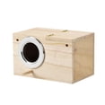 thumbnail image 2 of Outdoor Bird House, Large Bird House, 8X6X4 in, Natural Unprocessed Wood, Bird Nesting Box, Bird Perch Stand, Outdoor and Garden, Unpainted Finish, Wall Mounted, 1 Pc, 2 of 8