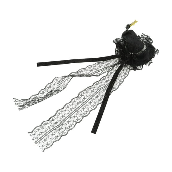 Unique Bargains 1 Pc Duckbill Clip Halloween Funny Witch Hat Hair Clip for Women Black