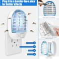 thumbnail image 3 of Bug Zapper Indoor, Mini Fly Trap Catcher Indoors, Electronic Mosquitoes Fruit Killer Mosquito for Living Room, Home, Kitchen, Bedroom, Baby Office, Light (4 Packs), 3 of 5