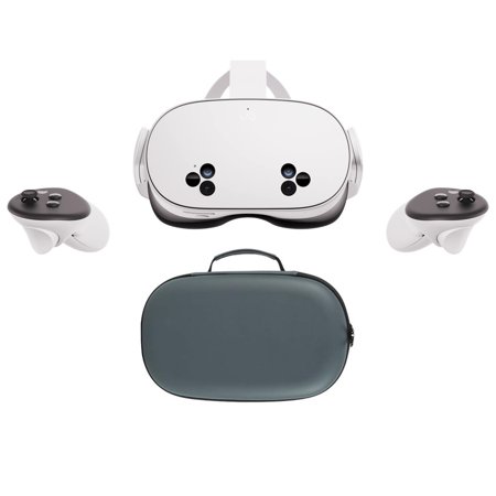 2024 New Meta Quest 3S All-In-One VR Headset 128GB Virtual Reality with Advanced Touch Plus Controllers, 1832x1920 up to 120 Hz Refresh Rate LCD, Enhanced Graphics, Mytrix Carrying Case